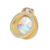 lenoup Glitter Bling Bling Phone Ring Holder,Sparkle Phone Ring Artificial Diamond Kickstand,Rhinestone Cell Phone Finger Ring Grip for Girls Women for Almost All Phones,Pad(Gold)