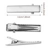 200 Pieces Alligator Hair Clips Metal Duck Bill Hair Clips Flat Top Single Prong Hairpins for Hair Styling DIY Accessories (1.26 inch)