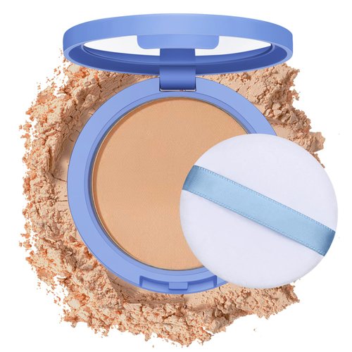 Oil Control Face Pressed Powder,Matte Smooth Setting Powder Makeup,Waterproof Long Lasting Finishing Powder,Cruelty Free Lightweight Face Cosmetics,Shine Control,Vegan Friendly,0.35Oz(NATURAL BEIGE)