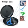 BVN Retainer Case, with 2 Pcs Aligner Removal Tool, 2 Pcs Mouth Guard Case, Black Denture Case, Mouthguard Case, Retainer Box, Denture Box for Disassembly of Oral Care.