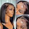 SUPERLOOK 10inch Bob Wig Human Hair 13x4 Straight Lace Front Wigs Human Hair 200% Density 15A Straight Bob Wigs For Black Women Pre Plucked with Baby Hair (10inch, 13 * 4 Bob ST)