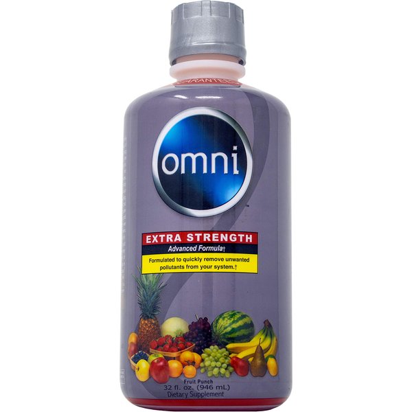 Wellgenix Omni Cleansing Drink, Extra Strength Body Detox, Herbal Cleanse Detox Liquid, Flush Your System, Fruit Punch Flavor, 32 Fl Oz, Premium Detox Support Supplement