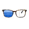 LAMBBAA Vintage Square Progressive Multifocal Presbyopic Glasses, Anti-Blue Light Glasses for Men Women Readers (Dark Tortoise +0.00/+1.25 Magnification)