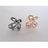 Generic Tiny small dark silver or rose gold butterfly metal hair claw clip (Primary color: Rose gold)