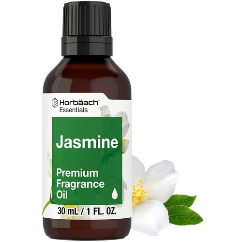 Horbaach Jasmine Fragrance Oil | 1 fl oz (30ml) | Premium Grade | for Diffusers, Candle and Soap Making, DIY Projects & More