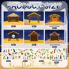 Cholemy 72 Pcs Christmas Nativity Stickers Make a Nativity Scene Sticker Kit for Kids Christmas Crafts DIY Jesus Birth Stickers Christian Cardboard Ornament for Xmas Supplies Religious Party Favor