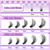 Fluffy Lash Cluster with Bottom Lashes 14-22mm Long 80D+100D Thick Cluster Eyelash Extensions Flat D Curl Volume 252Pcs Individual Lashes Soft Wispy False Eyelashes DIY Lash Extension, by Hushlibaby