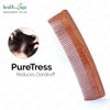 HealthAndYoga™ PureTress Handcrafted Neem Wood Comb - Non-Static and Eco-Friendly Fine Tooth Comb for Men and Women - Soothing Scalp and Hair Health - 7 Inches