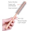 PERFEHAIR Small Round Brush for Short Hair, 1 Inch Mini Quiff Roller for Women and Men, Best for Thin Hair, Bangs, Beard, Styling, Lifting, Curling