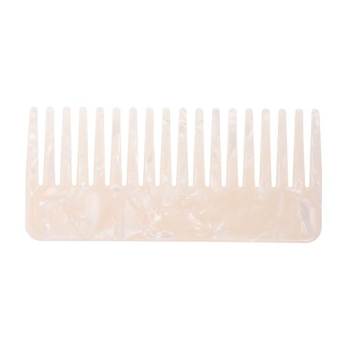 SOLUSTRE Haircut Combs Cellulose Combs Marble Comb Anti- Static Scraping Plate Hair Comb Hair Straightener Comb Tooth Comb for Women, White Acetate Comb Plastic Hair Comb Marble Comb