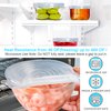 Reusable Premium Silicone Stretch and Seal Lids 14PCS for Food Storage, Flexible Round Silicone Bowl Covers, 7 Different Sizes - Keep Food Fresh, by YXYL