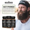 Live Bearded: Beard Boost - Beard Hair Growth Multivitamins with Biotin 10,000mcg, Vitamin C, Vitamin E and Zinc - 90-Day Supply - Thick, Strong, Full Beard Growth Support - Made in The USA