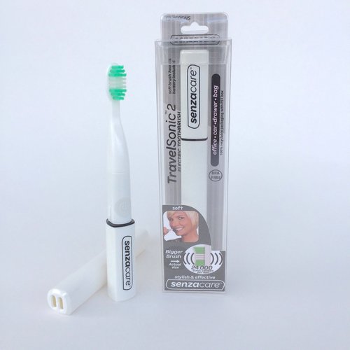 TravelSonic2 Powerful Stylish Sonic Toothbrush (White)
