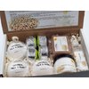 Spa Pure Luxury Spa Kit - 3 XL Bath Fizzies, 2 XL Shower Steamers, 3.5 oz Whipped Soap Scrub, Goat Milk Soap, Shower Gel (Oatmeal Milk & Honey)