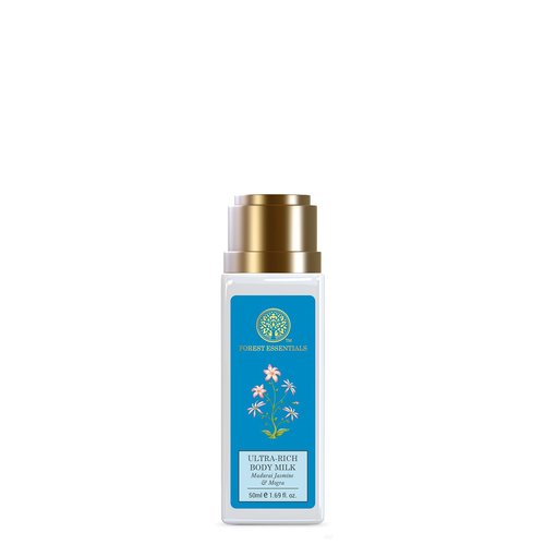 Forest Essentials Travel Size Ultra-Rich Body Milk Madurai Jasmine & Mogra 50ml (Body Lotion)