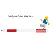 IQ LEGO Stationery Gel Pen with Minifigure - Red (52602), Ages 6 and up, 1 Gel Pen (Minifigure Colors May Vary)