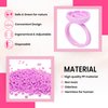 KB ESSENTIALS 200pcs Glue Rings for Eyelash Extensions - Lash Extension Ring Holder Cup Professional Tech Supplies – Adjustable, Disposable & Flower Nail Art, Tattoo Makeup