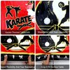 Obussgar 4 Pcs Karate Party Tablecloths, Karate Party Supplies, Rectangular Karate Themed Plastic Table Covers for Boys Girls Karate Birthday Party Decoration - 51 x 86 Inch