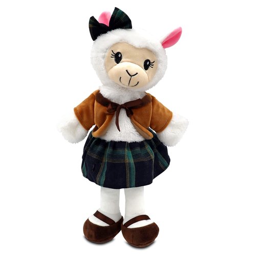 Sharewood Forest Friends Aria The Alpaca Hand Puppet - Stuffed Animal Puppet for Toddlers, Kids, Teachers, Daycare & School - Hand Puppets for Kids, Toddler Puppets for Puppet Theatre & Creative Play