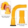 Gas Can Spout Replacement,Fuel Can Spout,Gas Tank Nozzle,Gas Can Nozzle,(3Kit-Yellow) with 3 Coarse Thread Caps & 3 Fine Thread Caps,Flexible Pour Nozzle Suitable,Built in Sealing Ring Prevent Leakage