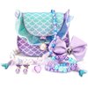 mibasies Toddler Purse for Little Girls Gifts for 3-8 Years Old with Dress Up Jewelry Pretend Play Accessories,Mermaid Girl Toys 4-5