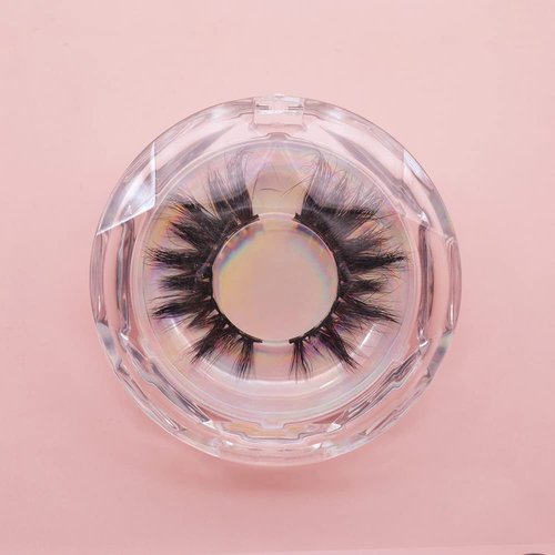 3pcs Clear Acrylic Round Eyelash Boxes Empty False Eyelashes Storage Case Plastic Lash Case for Women Girls Lash Container