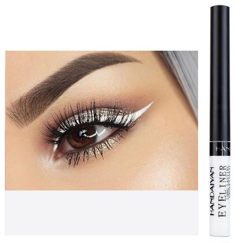 Dragonranee Coloured Eyeliner,Matte Liquid Eyeliner Rainbow Colorful Neon Eyeliner Pencil Pigmented Waterproof Smudgeproof Long Lasting Gel Eye Liner Christmas Makeup Gift for Women (White#1)