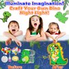 YOFUN DIY Wooden Dinosaur Night Lights, Dinosaur Toys for Kids, Dinosaur Craft Kit for Kids, Christmas, Birthday Gifts for Boys & Girls Age 5 6 7 8 9 10 Years Old