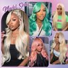MYDIVA 613 Lace Front Wig Human Hair 13x6 Body Wave 28 Inch Blonde Lace Front Wigs Human Hair 200% Density 613 HD Lace Frontal Wig Blonde Glueless Wigs Human Hair Pre Plucked with Baby Hair