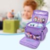 GRAOSO Carrying Case Compatible with Tonies, Storage Bag Organizer for Audio Player Starter Set, Figures, Headphones, Charging Station, Accessories, with Shoulder Strap and Handle, Purple (Case Only)
