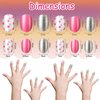 120 Pieces Press on Nails Children Fake Nails Artificial Nail Tips Full Cover Short False Fingernails for Girls Kids Nail Decoration (Lovely Pattern)