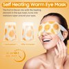 BeHoomi Steam Eye Mask, 10 Packs Heated Eye Mask, Self Heating Disposable SPA Warm Compress for Eyes Sleep Mask, Soothing Moist Heat Eye Masks, Travel Essentials & Relaxation Gifts (Orange Scent)