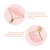 TOP-VRA Jade Roller,Rose Quartz Roller for Face,Jade Skincare Tool,Jade Facial Roller,Eye Roller Anti Aging Jade Massager Roller Slimming Healing Chakra Tool A-Rose Quartz (Golden)
