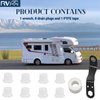 RVPNR.CN RV Water Heater Drain Plug Kit, Include Angled Wrench, 8 Pieces 1/2" NPT Replacement Plugs and 1 Roll PTFE Tape