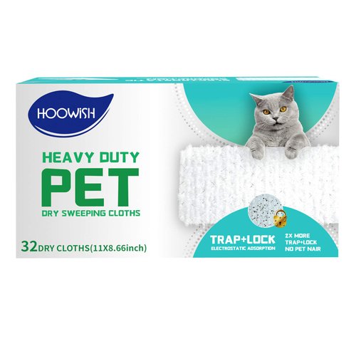 HOOWISH Dry Sweeping Cloths Refills: Multi Surface Refills for Floor Mopping and Cleaning, All Purpose Multi Surface Floor Cleaning Product & 32 Count