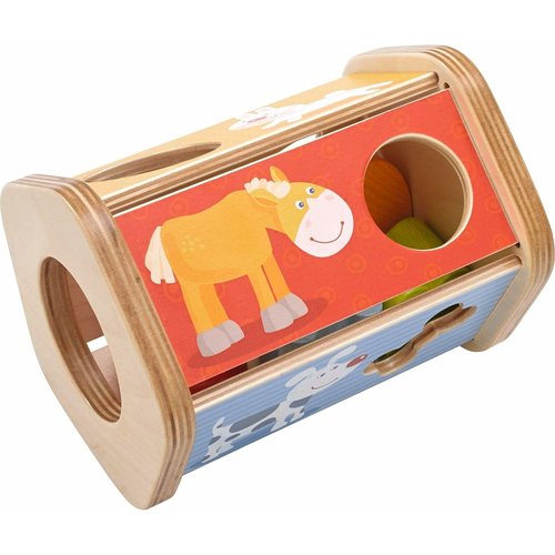 HABA Snack Stack Sorting Box - Five Sided Wooden Shape Sorter