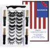 DAODER Wispy Magnetic Eyelashes Natural Magnetic Lashes Dramatic Magnetic False Eyelashes long with 4 Magnetic Eyeliner Kit 10 Various Magnetic Fake Eyelashes Strip with 6 Magnets Reusable