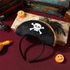 FRCOLOR Pirate Costume Accessories Pirate Hat Headband Halloween Skull Pirate Headband Headpiece Halloween Pirate Theme Party Costume Accessories for Cosplay Pirate Party Supplies