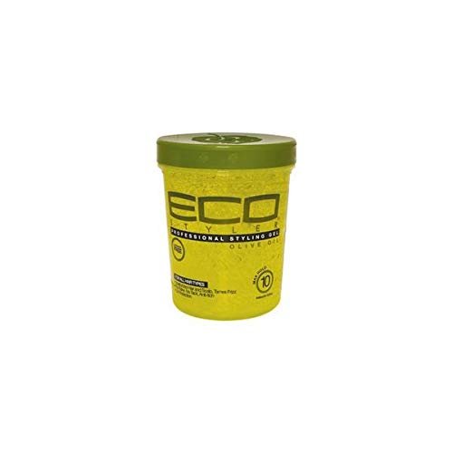 Eco Styling Gel Green Olive Oil Green 32 oz,Pack of 2