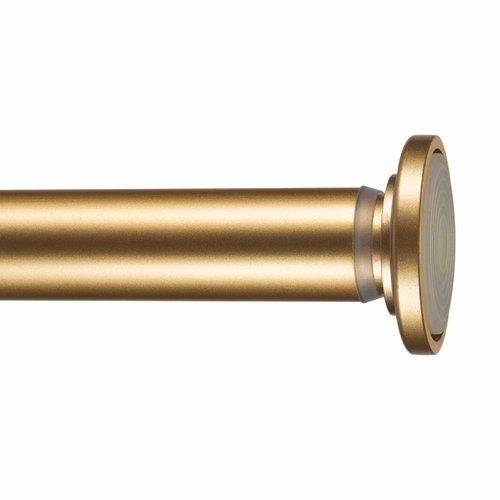 Home Details Adjustable Tension Curtain Rod, 24"-42", Satin Gold