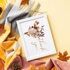 AnyDesign 36 Pack Fall Leaves Thank You Card Bulk Watercolor Autumn Leaves Note Cards with Stickers Envelopes Maple Leaf Gold Foil Thank You Blank Cards for Thanksgiving Bridal Shower Wedding