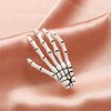 Punk 4 Pcs Skeleton Hands Bone Hair Clips for Women,Rock Horror Claws Skull Hand Hair Clip Halloween Party Accessories (Style#A)