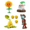 JHESAO 4 PCS Plants and Zombies Toys Action Figures Zombies PVZ Toys Sets 1 2 Series Great Gifts for Kids and Fans, Birthday and Christmas Party New
