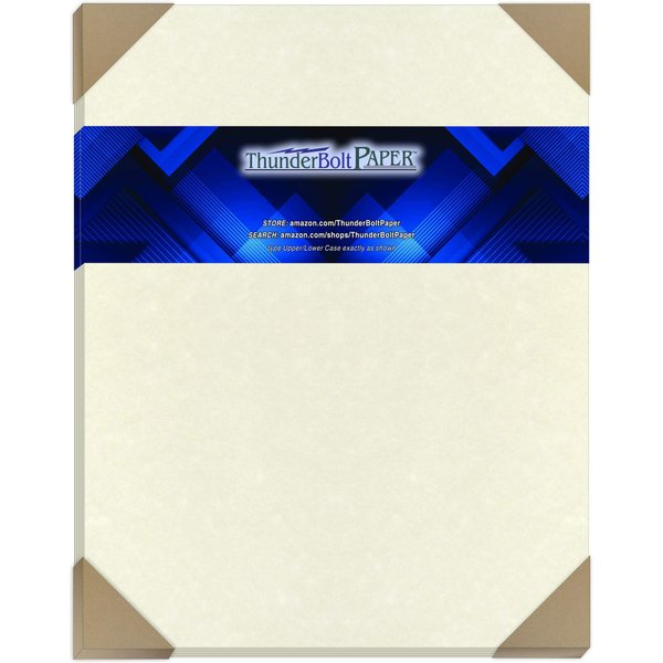25 White Parchment 65lb Cover Weight Paper 11" X 14" (11X14 Inches) Scrapbook|Picture-Frame Size - Printable Old Parchment Semblance