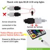 GALYGG 24 Key IR Remote Controller Wireless, Rectifier Control Box, DC 12V 2A Power Supply Plug Adapter for 2835 3528 5050 RGB LED Strip Lights Flexible Tape Lighting
