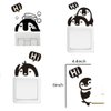 Removable Switch Stickers, 4 Cute Penguins Cartoon Wall Sticker, Light Switch Decor Decals, Family DIY Decor Art Stickers Home Decor Wall for Kids Bedroom Office Home Decoration