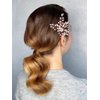 Unicra Bride Wedding Rhinestone Hair Pins Crystal Bridal Hair Pieces Wedding Hair Accessories for Women and Girls (Rose Gold)