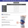 Champion Elastic Knee Support Compression Sleeve, Gray, Medium