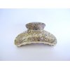 Generic Gray lavender blue abalone sea shell effect hair claw clip