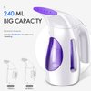 Hilife Travel Steamer for Clothes, Hand Steam Iron for Clothes Steamer, 240ml Big Capacity Wrinkles Remover, Portable Garment Steamer for Home, Office and Travel